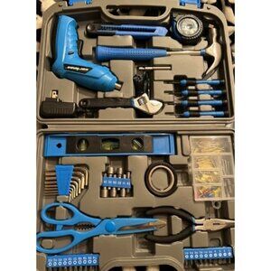 149 Piece Tool Set General Household Hand Tool Kit with Cordless Screwdriver